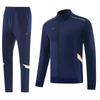 Men Women Football Warm-Up Jacket Set Long Sleeve Training Suit Winter Sportswear