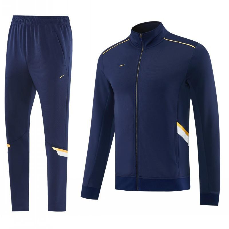 Men Women Football Warm-Up Jacket Set Long Sleeve Training Suit Winter Sportswear