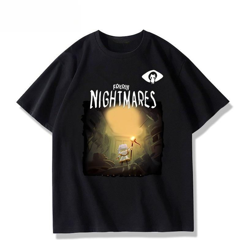 2026 item из коллаборации Tiny Nightmare, испортивший аниме-аксессуары Felilins Футболка Унисекс летняя хлопковая с коротким рукавом
