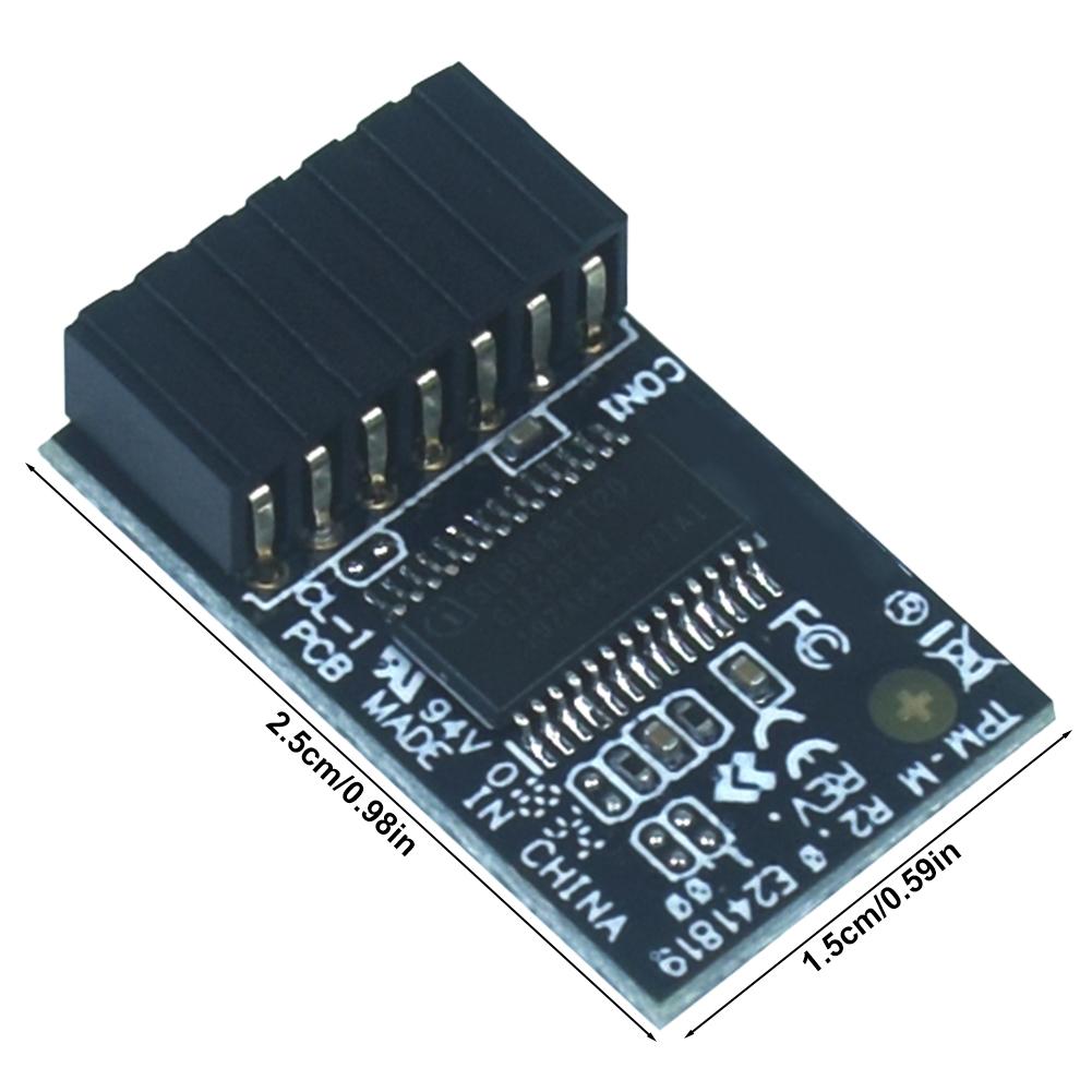 Для модуля TPM Asus TPM-M R2.0 LPC 14-1 контакт доверенной платформы (доверенный платформенный модуль) Модуль 15x25 мм TPM-M R2.0 для материнских плат Asus