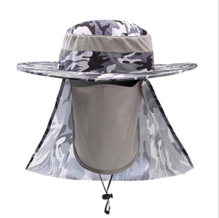 Кепка-ушанка унисекс для рыбалки, солнцезащитная кепка, защита от ультрафиолета, защита лица и шеи, для спорта на открытом воздухе, походов, рыбалки, кепка-ведро для скалолазания, быстросохнущая