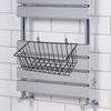 Metal Hanging Wire Basket Grid with Hooks Home Decor Supplies Wall for Office