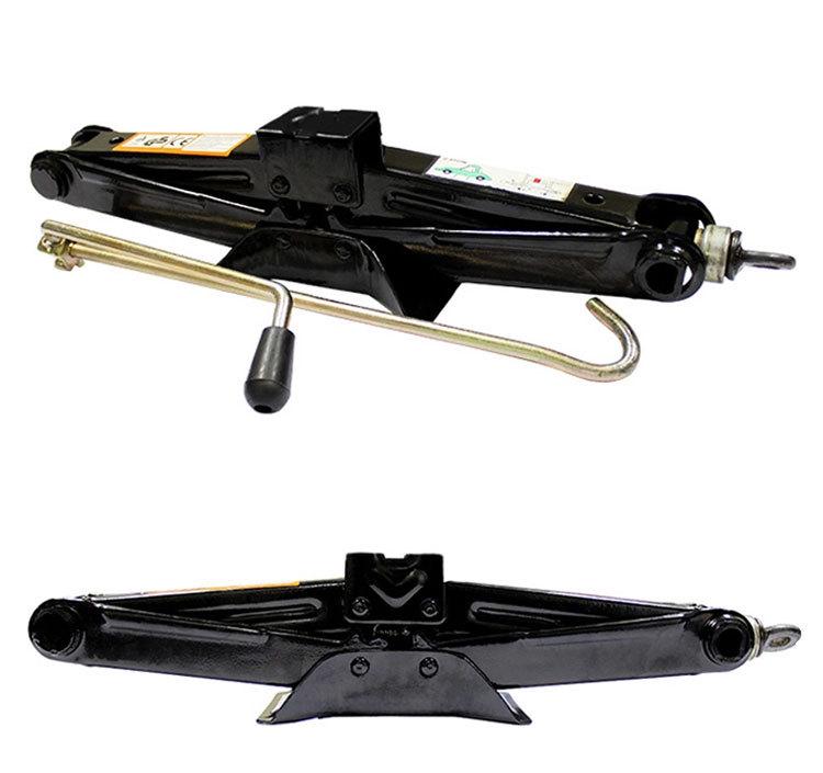 2.0T Автомобильный домкрат с ножничной ручной рукояткой, для экстренного использования на открытом воздухе, черный