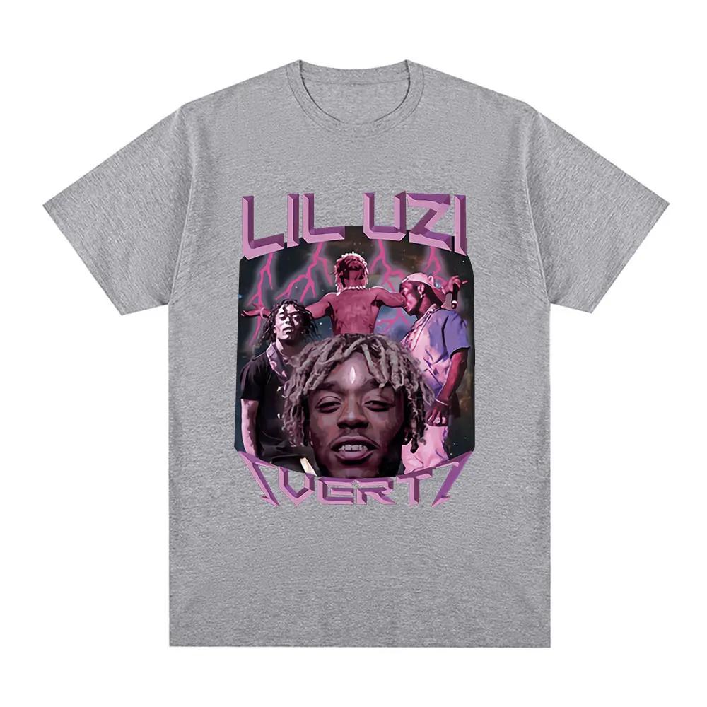 Rapper Lil Uzi Vert Graphic Print T-shirt Hip Hop Vintage Short Sleeve T Shirt Cotton Casual Oversized T-shirts Streetwear Unisex