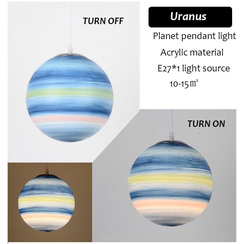 Сферический светильник в стиле минимализма «Планета» в скандинавском стиле, подвесное освещение для выставок в вестибюле, светодиодный подвесной светильник для кафе и ресторанов, декор для дома