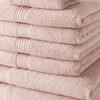 Set of 10 TODAY Bath Towels Including 4 30x50 Towels + 4 50x90 Towels + 2 70x130 Cm Bath Sheets 100% Cotton - Pink