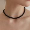TATIANA (925 Silver) Onyx Candy Ball Necklace NZ2142