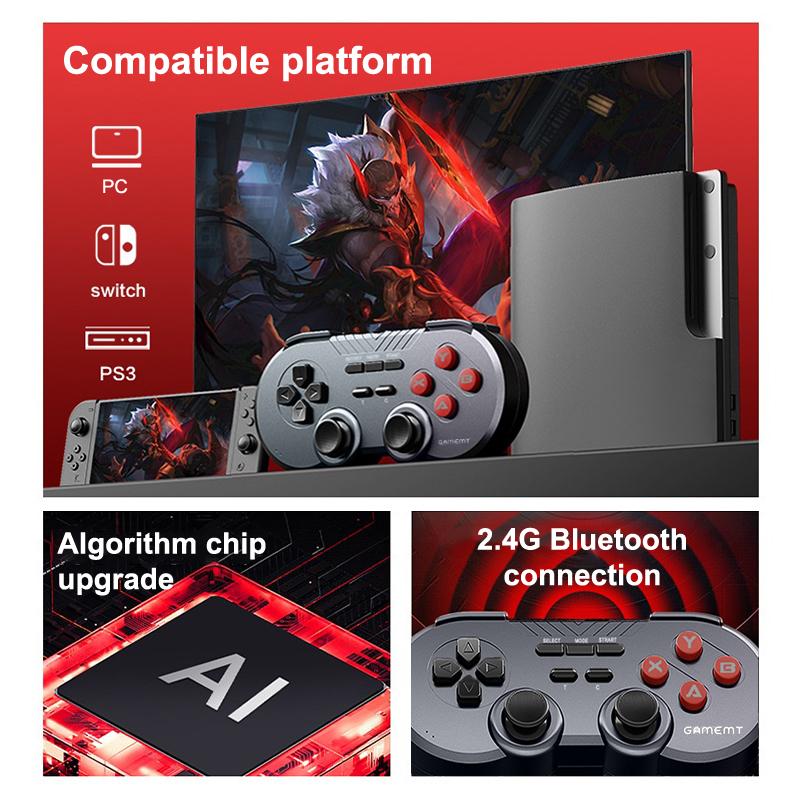 Беспроводной Bluetooth контроллер для Switch, ПК, мобильного телефона, компьютера, 2.4G геймпад, джойстик, мини игровой контроллер, игровой стик