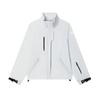 Milano Series Versatile Casual Stand Collar Woven Jacket Women Jacket Cloud-White F11W515706FWT