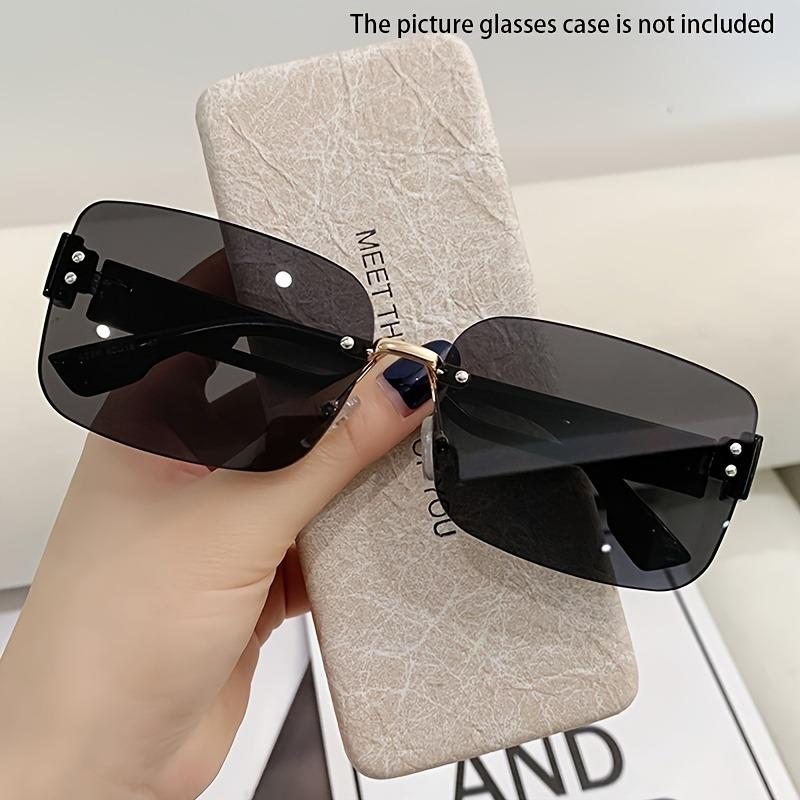 New Frameless Fashion Glasses for Men and Women Square Sunglasses for Both Genders