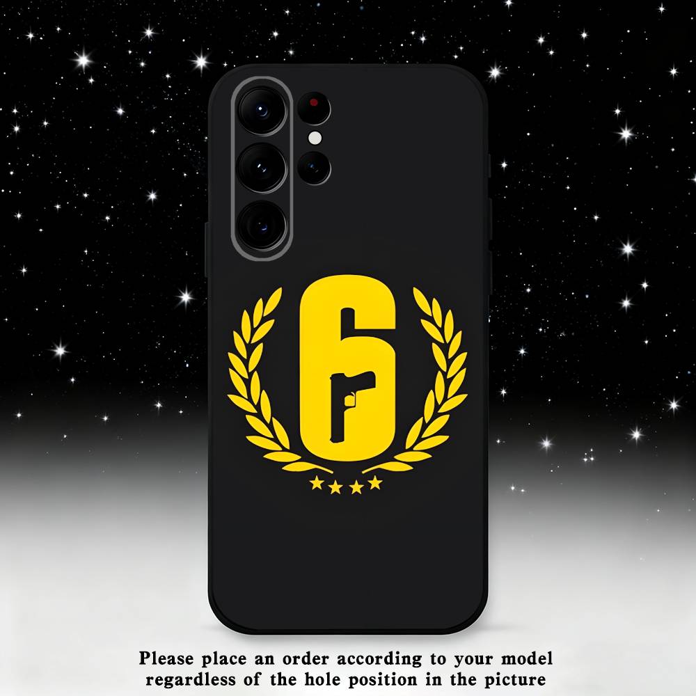 R-Rainbow Game S-Six S-Siege Phone Case For Samsung S25,S24,S21,S22,S23,S30,Ultra,S20,Plus,Fe,Lite,Note,10 Black Soft Shell