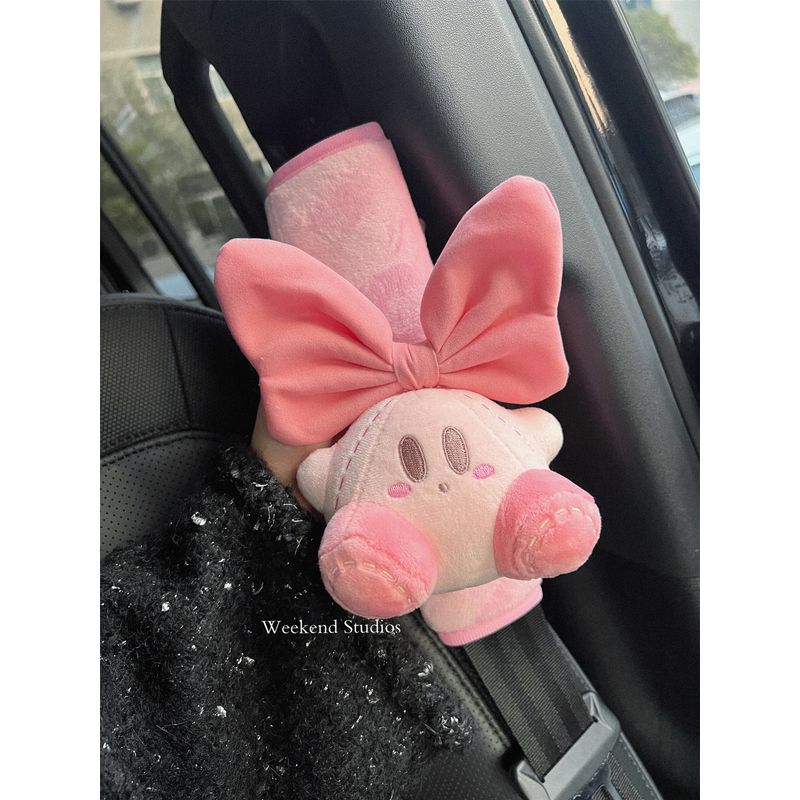 Kirby Car Seatbelt Shoulder Pads Cute Car Decorations for Girls New Car Gifts In-Car Essentials