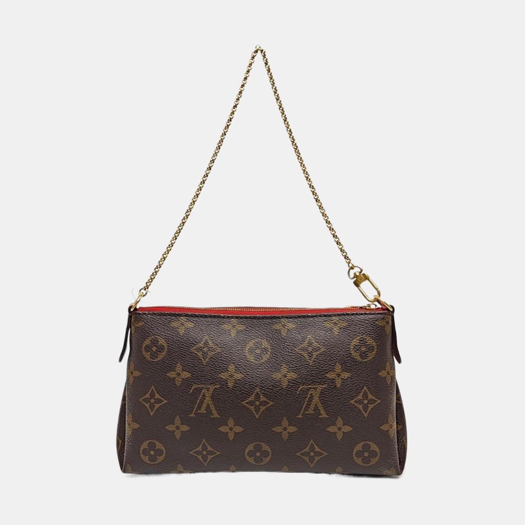 [Pre-Owned] Pallas Clutch Classic Monogram Canvas Leather Chain Bag - Good #EC90Q7