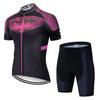 Men Women Cycling Jersey Set Short Sleeve Mountain Bike Outfit Custom Print Quick Dry