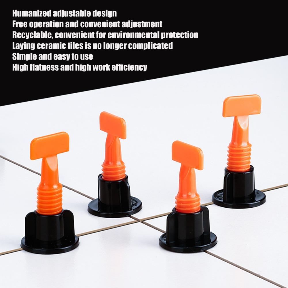 50pcs PP Tile Leveling System Precision Tile Leveler Locator Tile Leveler Kit Tile Installation