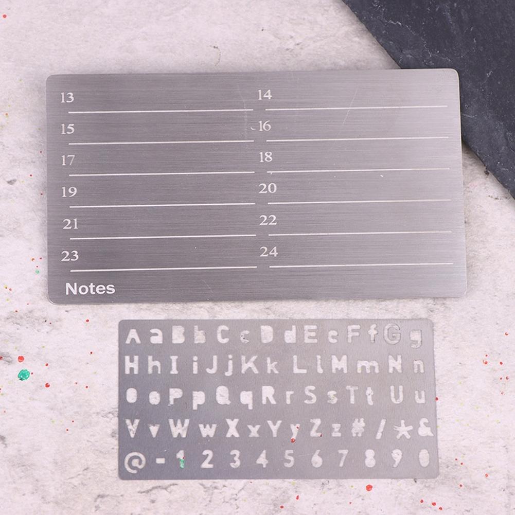 1PCS Mnemonic Template Steel Plate Engraving Tool 304 Stainless Steel For Stamping Mnemonics And Engraving Templates