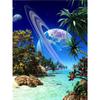 Full 5D DIY Diamond Painting Blue Planet Diamond Embroidery Mosaic Kits Cross Stitch Home Decor Handmade Gifts
