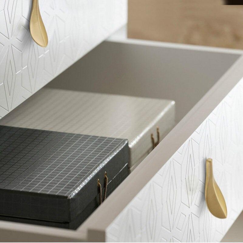 1 шт. ручки в форме листа для мебели, ручки для шкафа, кухонные ручки, ручки для ящиков