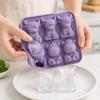Форма для льда с животными для стаканов с соком, водой и кофе, лоток на 6 ячеек с гибким корпусом для подачи напитков и хранения
