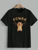 Power Cute Hamster Weightlifting Gym Sports Graphic T‑Shirt