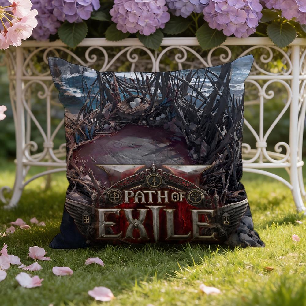 Игровой Path of Exile Наволочка для дома и автомобиля Двухсторонний чехол на подушку: Двусторонняя конструкция для максимального комфорта