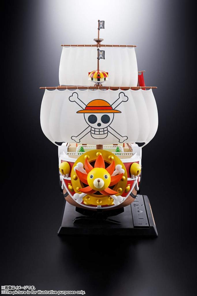 TAMASHII NATIONS Chogokin ONE PIECE Thousand Sunny 380 мм окрашенная подвижная фигурка приблизительно. АБС и ПВХ и литье под давлением