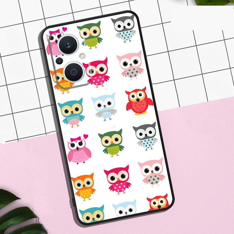 Милый чехол с совами для OPPO Reno 7 8 10 11 12 13 Pro 13F 12F 11F 8T OPPO Find X8 Pro X6 X3 X5 Lite