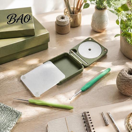 Folding Yarn Holder Portable for Crochet Knitting, Spinner Smooth Rotation Dispenser Winder Box, Anti-Tangle Rotating Organizer with Single/Doube