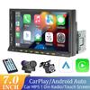 Car Radio 1 Din MP5 Player 7 Inch Touch Screen Multimedia FM Aux Input Bluetooth USB Mirror Link Universal Auto Radio