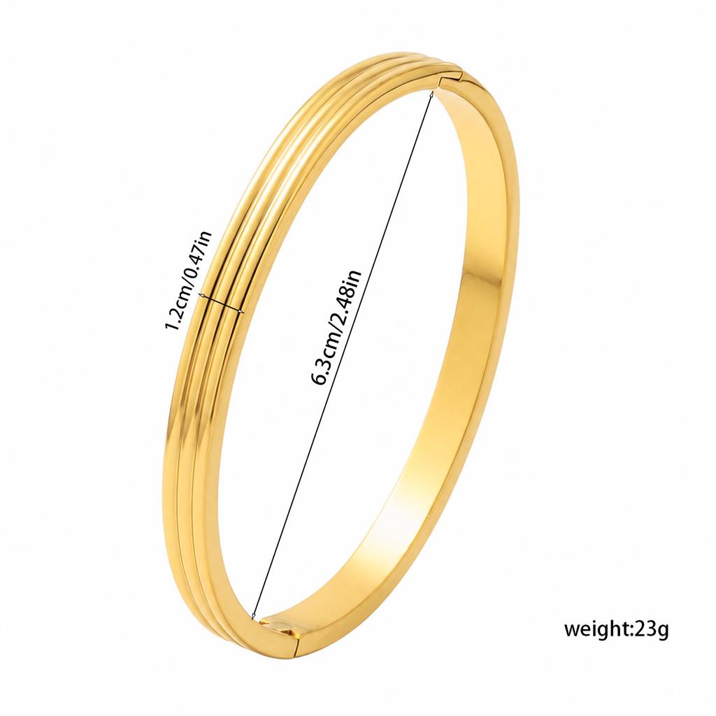 Popular stainless steel bracelet simple European and American fashion niche INS trend Internet celebrity four-leaf clover jewelry