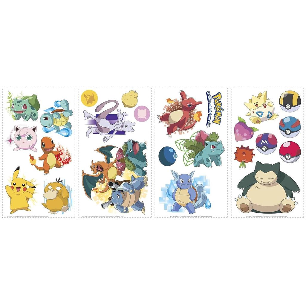 RoomMates RMK2535SCS Pokémon Iconic Peel-and-Stick Wall Decals
