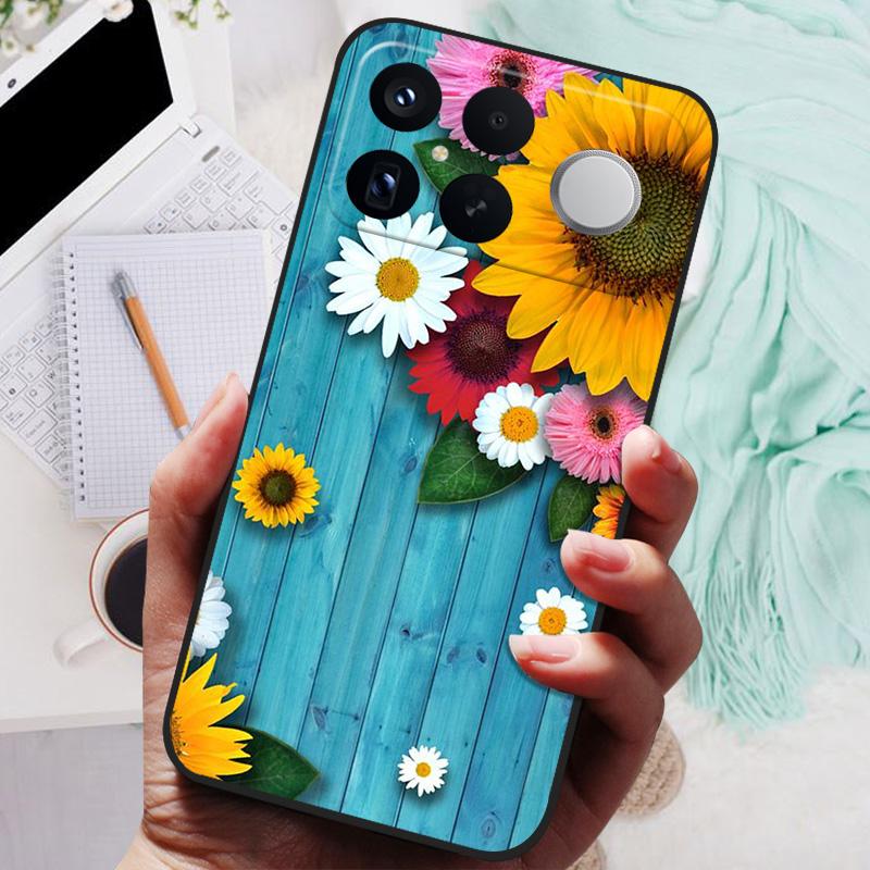 Для Xiaomi Redmi K90 Pro Max Чехол НОВЫЙ ТПУ Силиконовый Противоударный Чехол для телефона с котом Для Redmi K90 Pro Max Funda Печать Мягкий Чехол