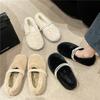 Mao Mao Shoes Women Wear 2025 New Autumn and Winter Cotton Shoes Plush Internet Celebrities Pedal Small Fragrant Plush Bean Shoes