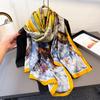Spring And Summer Thin Printing Simulation Silk Brocade Sunscreen Snow Environment Elegant Rhyme Silk Scarf Long Scarf Shawl Versatile Headscarf Scarf