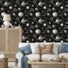 Wallpaper Spaceships among the planets for the living room and bedroom 50x1000