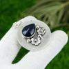 Natural Sodalite Gemstone Indian Jewelry 925 Sterling Silver Pendant For Women