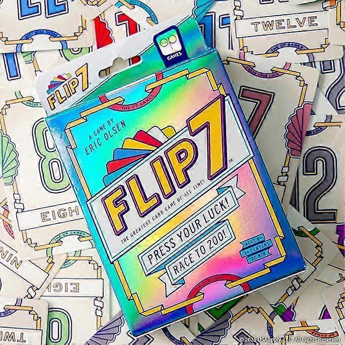 Карточная игра Flip 7 Party: Идеально подходит для встреч, непринужденного веселья и укрепления семейных уз. 120г