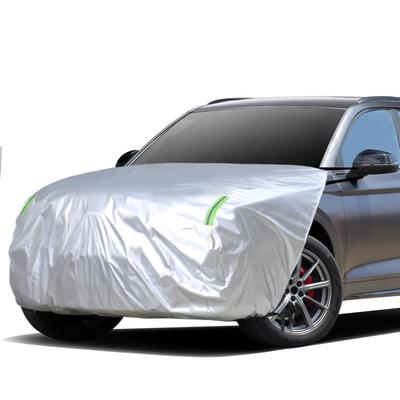 ANBEN Чехол на капот автомобиля Толстый и защитный чехол на капот с флисовой подкладкой Защита от солнца и света фар со светоотражающей флуоресцентной полосой Размер для внедорожников и чехол, Прочный,