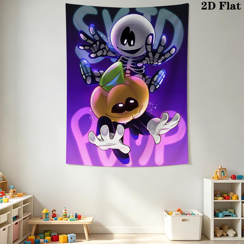 Spooky Month Pattern Home Decor Tapestry, Wall Hanging, Decorative RV Wall Cloth.NGT0928427