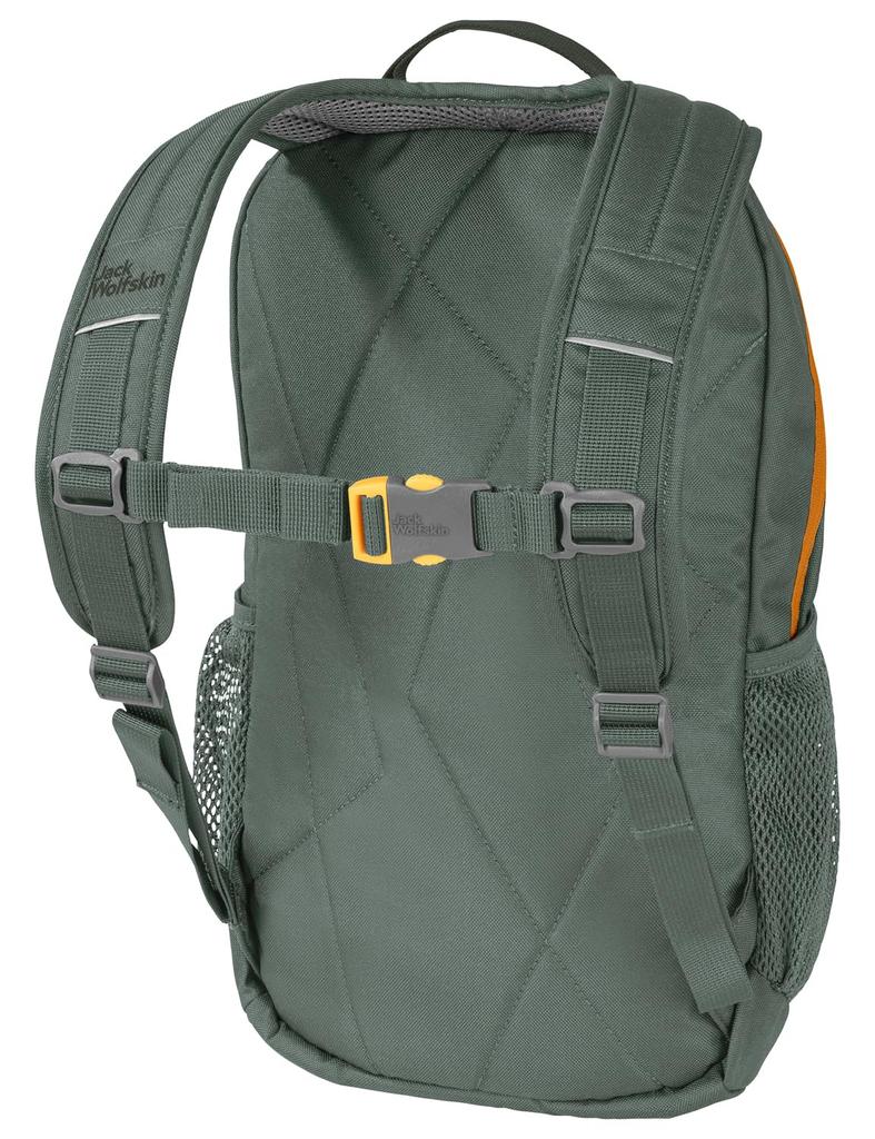 Детский рюкзак 10л TRACK Safety зеленый [Jack Wolfskin] (Отражающая печать) [2009212 / ДЖЕК] 4311_hedge