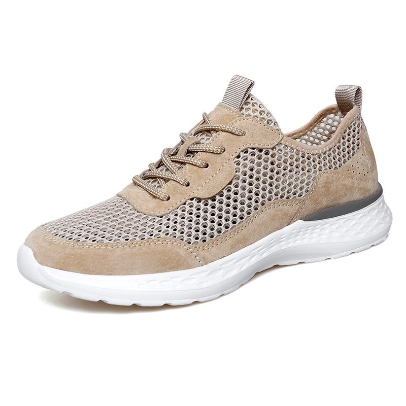 Итальянская брендовая мужская сетчатая обувь на толстой подошве, спортивная обувь для активного отдыха, дышащая, повседневная мужская обувь на шнуровке, бесплатная доставка