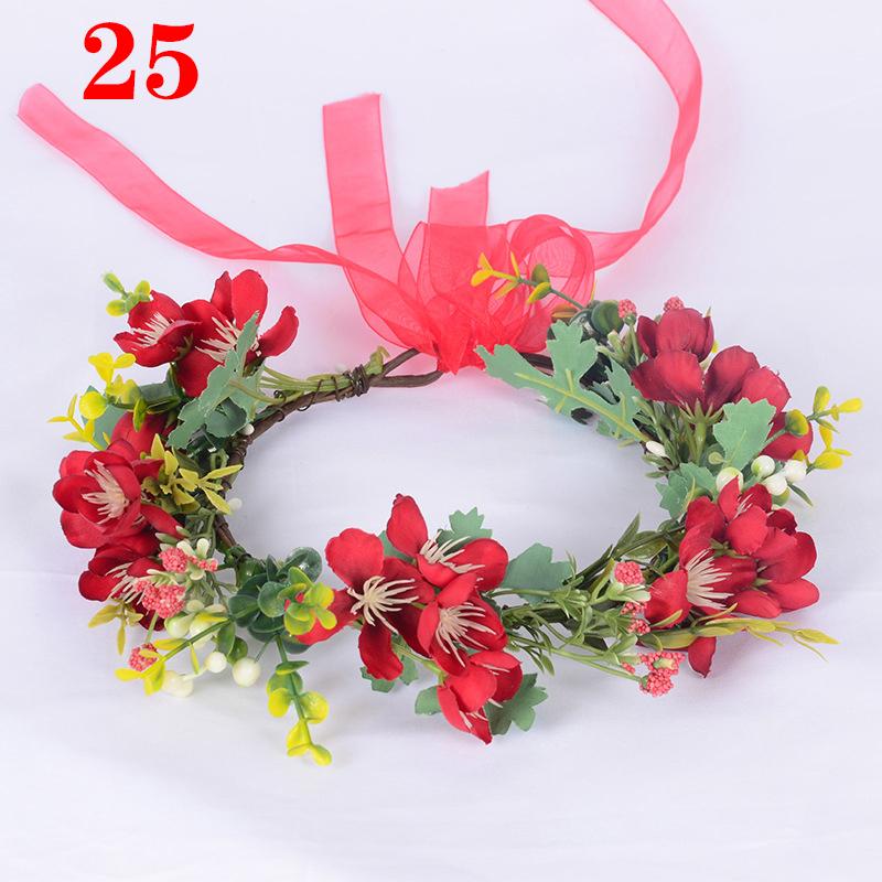 1шт повязка на голову для женщин модная цветочная повязка на голову фотосессии диадемы венок цветок свадьба доступно несколько вариантов