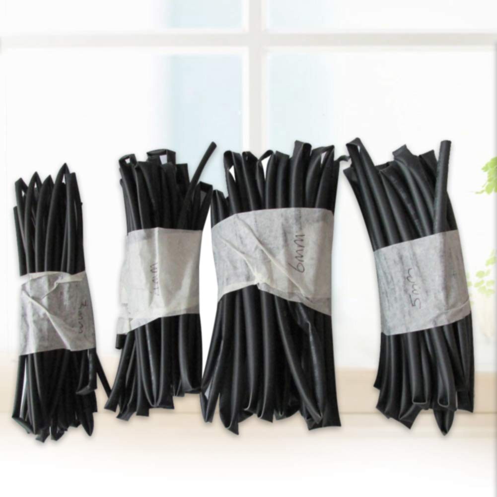 4PCS/Set 1M Heat Shrink Heat Shrinkable Tubing 3mm 4mm 5mm 6mm Durable