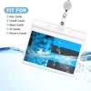 Clips Retractable Badge Reel Lanyard DIY Beaded Lanyard Badge Holder Necklace with ID Card Holders