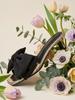 In The Balcony Lia Voluminous Ribbon Strap Mule Slippers