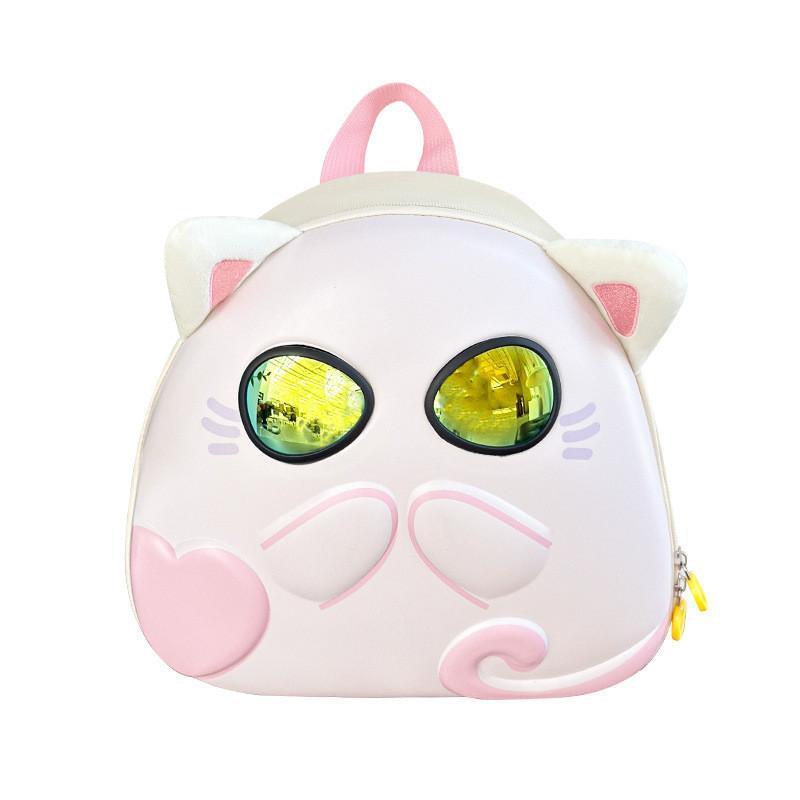 Adorable Cat Design Toddler Backpack For Boys And Girls With Sunglasses Fun Style