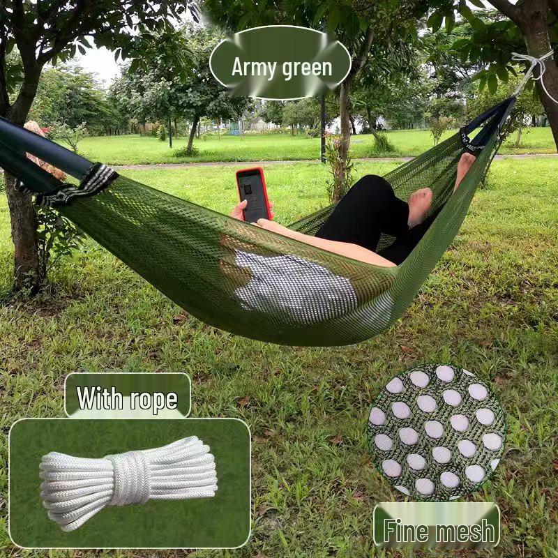 Handun Outdoor Ice Silk Mesh Hammock Swing