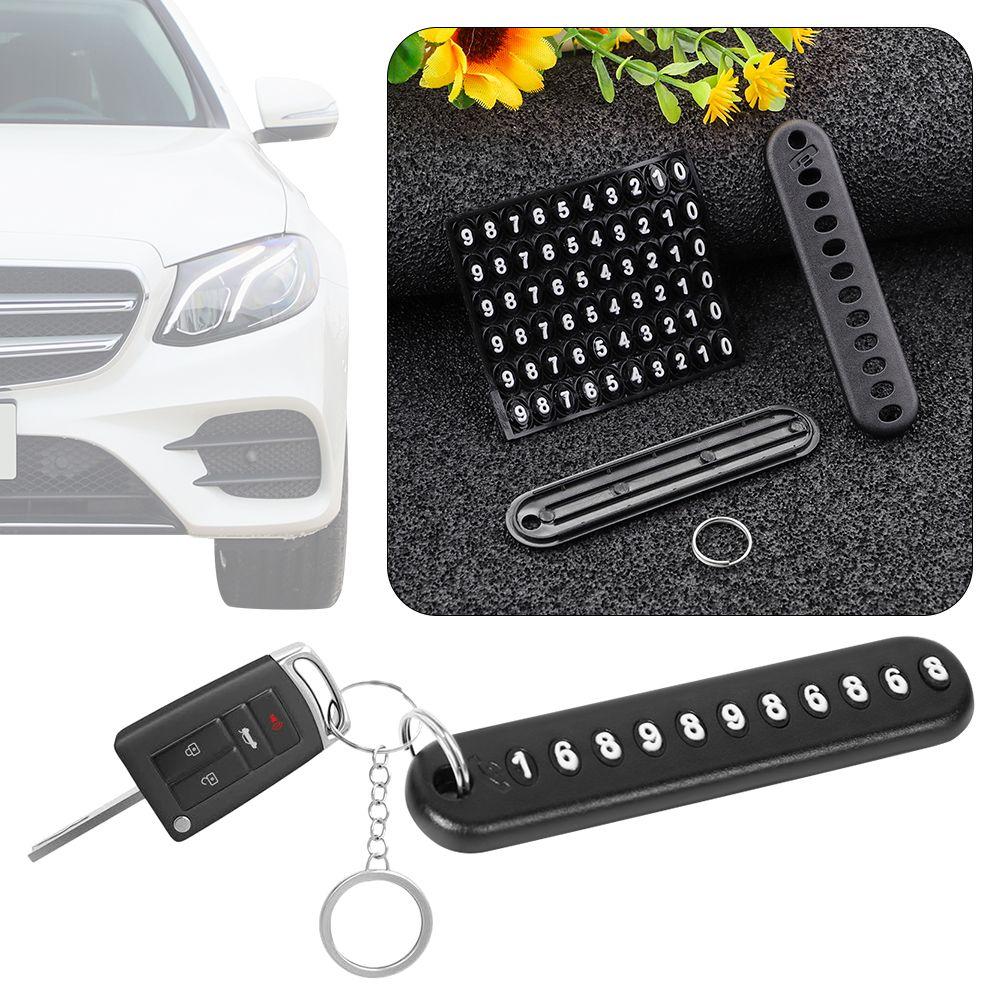 Key Ring Plate Key Chain Pendant Car DIY Anti-lost Keychain