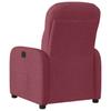 Electric Recliner Chair Burgundy Fabric