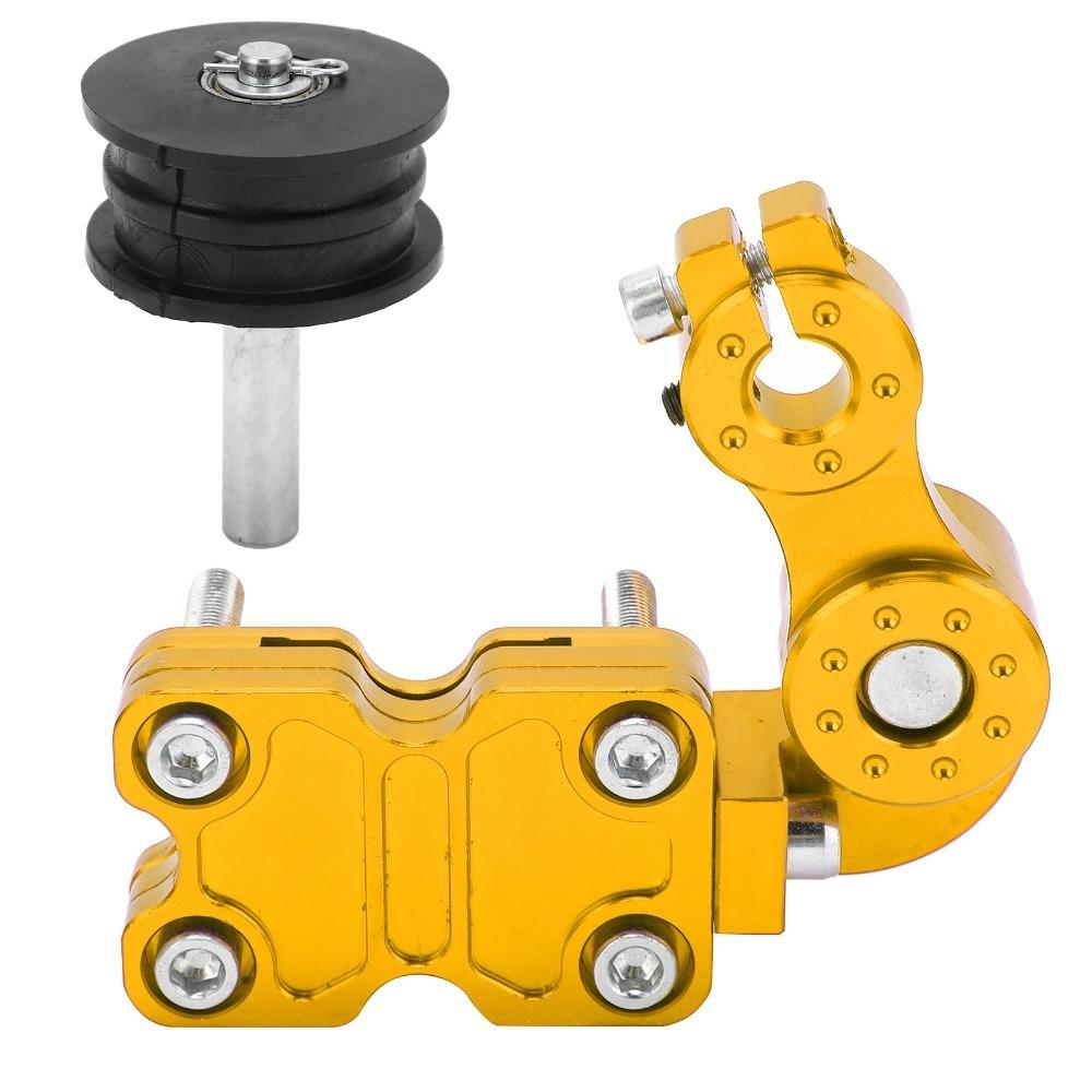 Rubber Guide Roller Motorcycle Chain Tensioner Automatic Chain Adjuster Bike DIY Modders